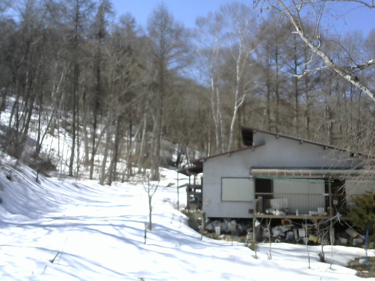 長野県菅平高原 ゆたか山荘 西側(坂上) 2026/03/12 12:15