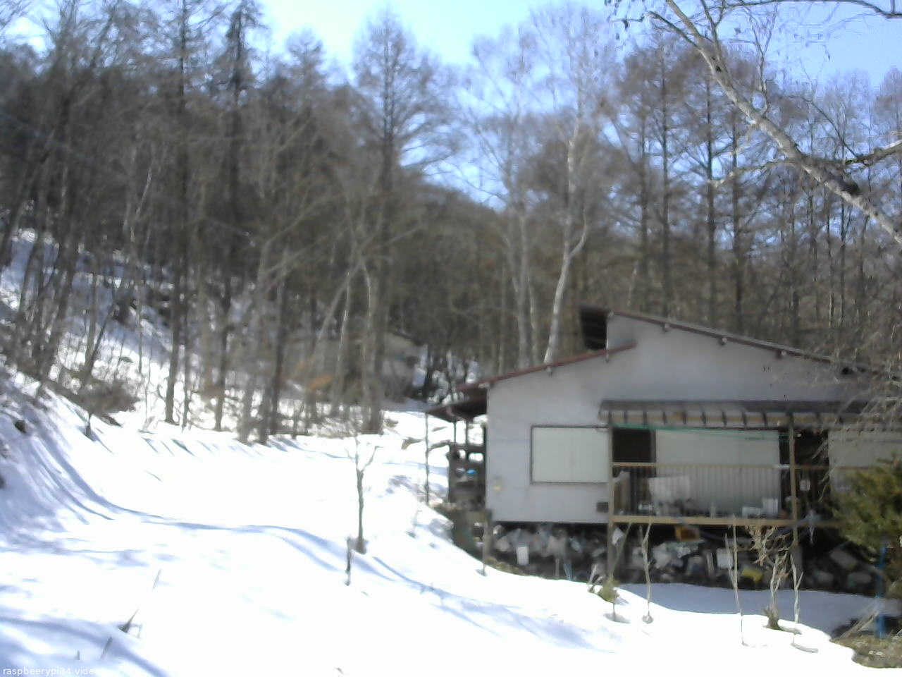 長野県菅平高原 ゆたか山荘 西側(坂上) 2026/03/12 14:00