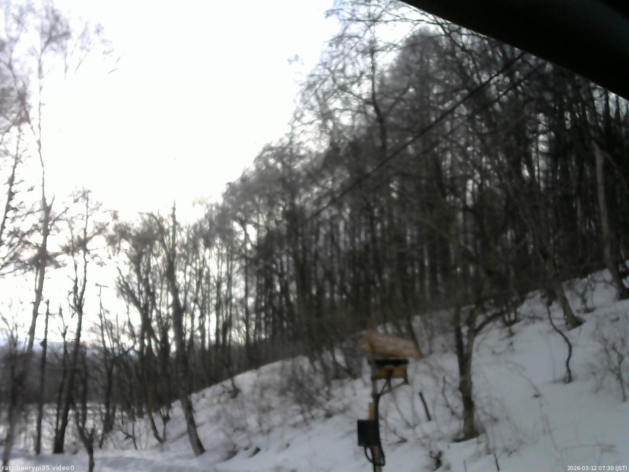 長野県菅平高原 ゆたか山荘 温度計 2026/03/12 07:30