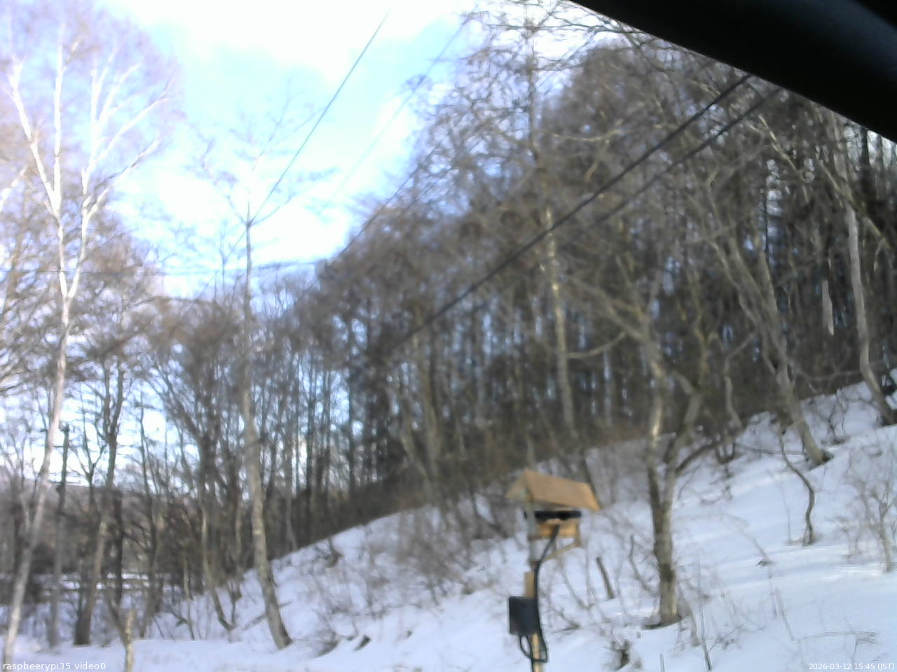 長野県菅平高原 ゆたか山荘 温度計 2026/03/12 15:45