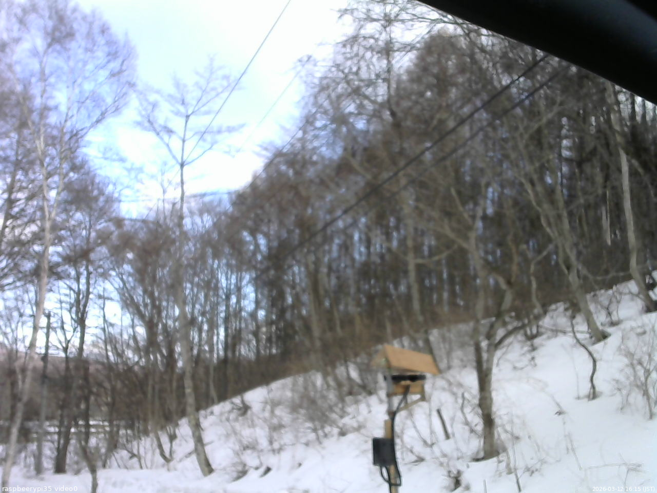 長野県菅平高原 ゆたか山荘 温度計 2026/03/12 16:15
