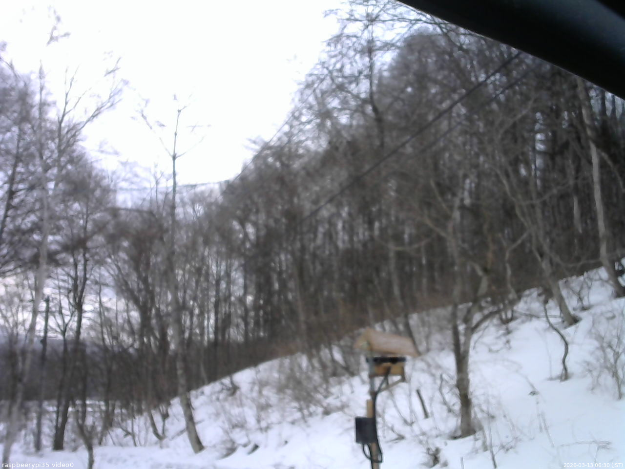長野県菅平高原 ゆたか山荘 温度計 2026/03/13 06:30
