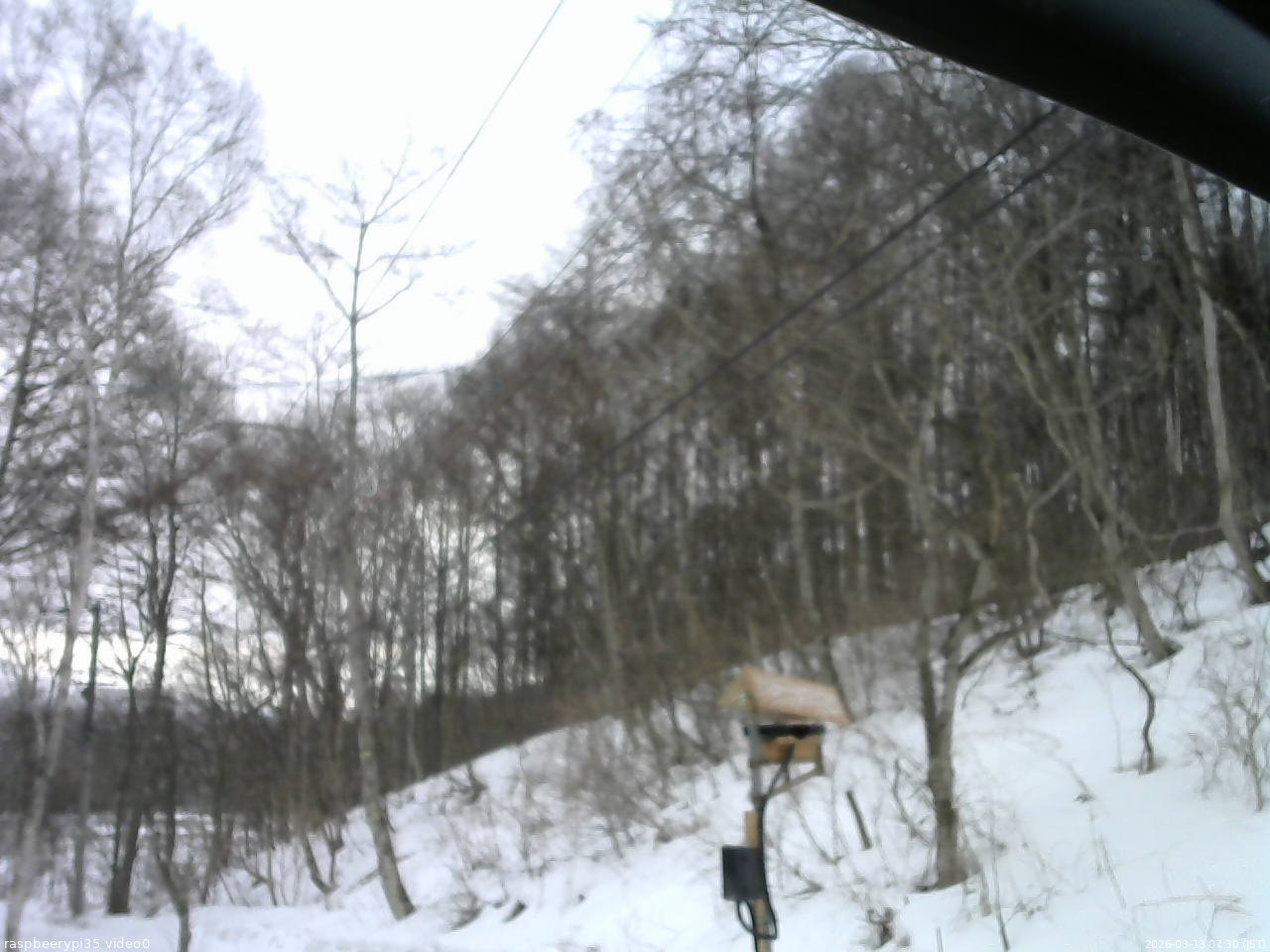長野県菅平高原 ゆたか山荘 温度計 2026/03/13 07:30