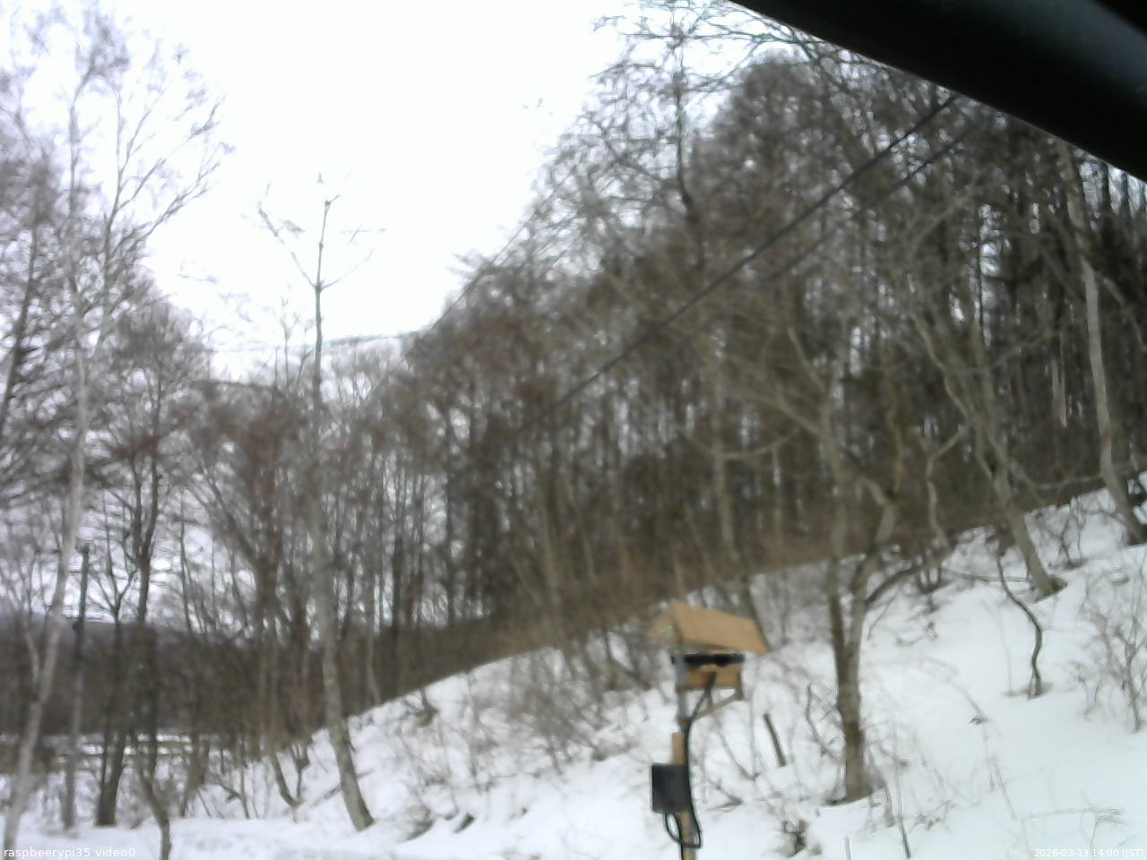 長野県菅平高原 ゆたか山荘 温度計 2026/03/13 14:00