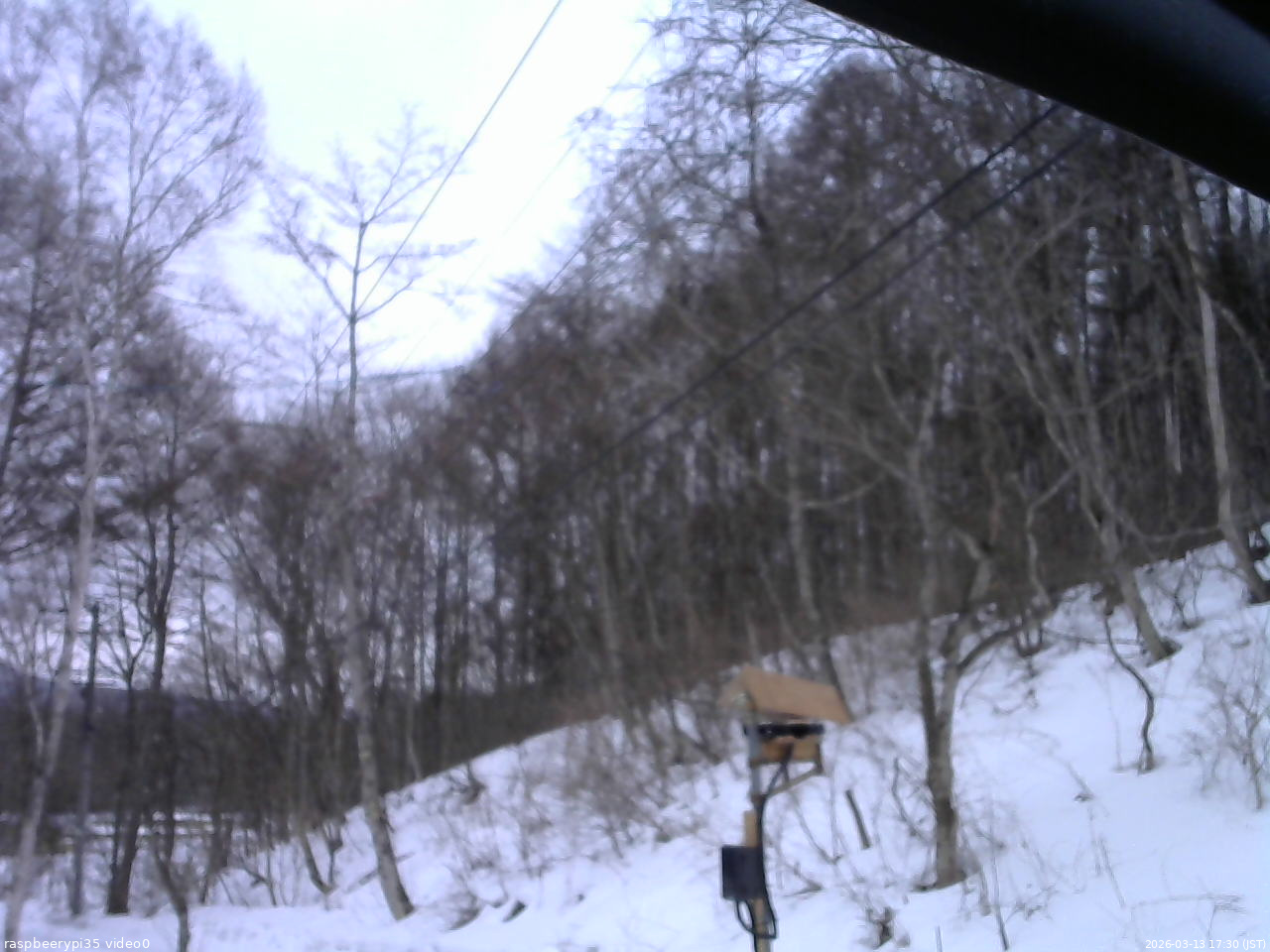 長野県菅平高原 ゆたか山荘 温度計 2026/03/13 17:30