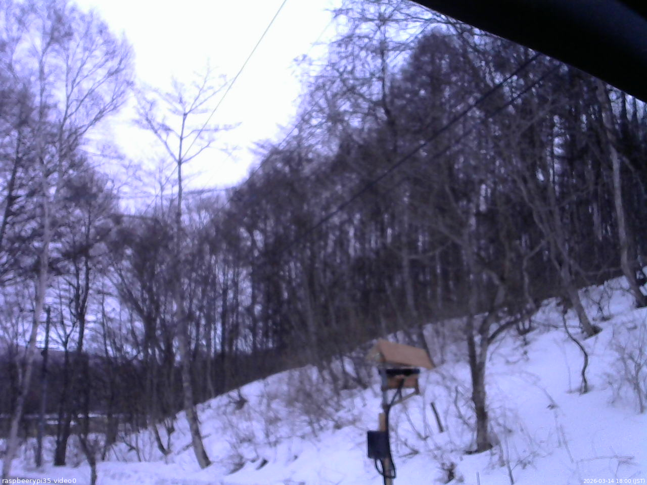 長野県菅平高原 ゆたか山荘 温度計 2026/03/14 18:00