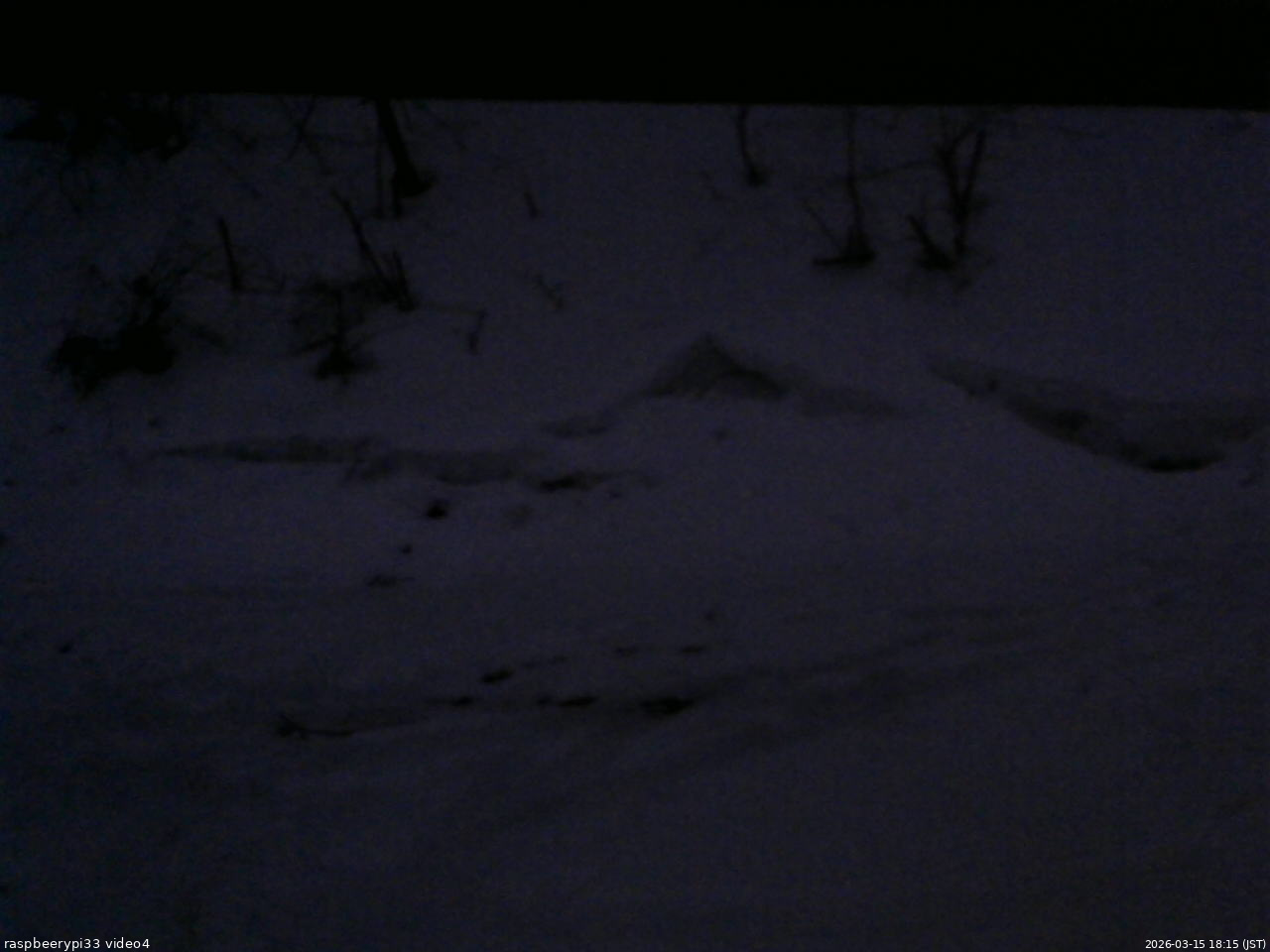 長野県菅平高原 ゆたか山荘 東側(坂下) 2026/03/15 18:15