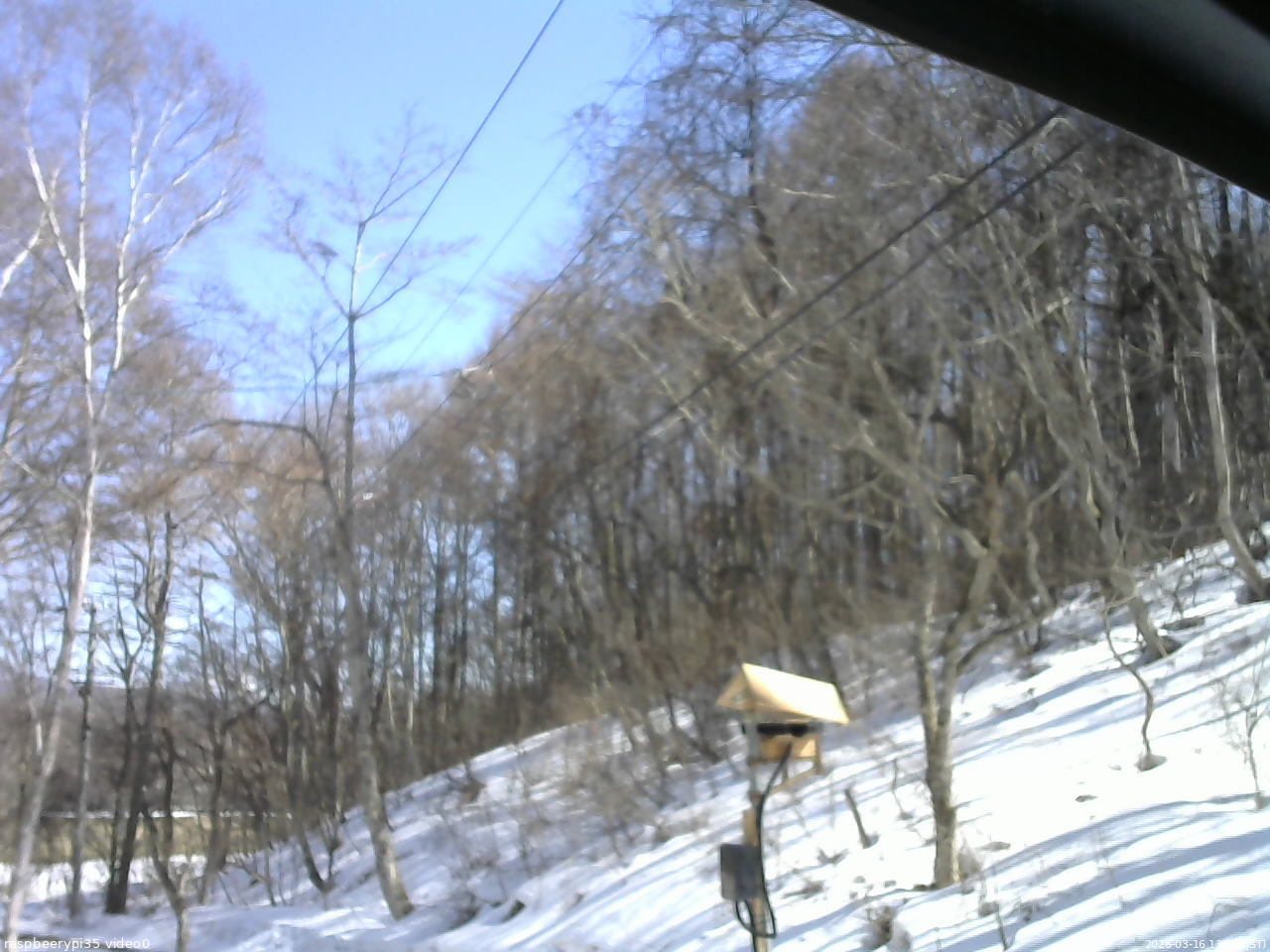 長野県菅平高原 ゆたか山荘 温度計 2026/03/16 13:45