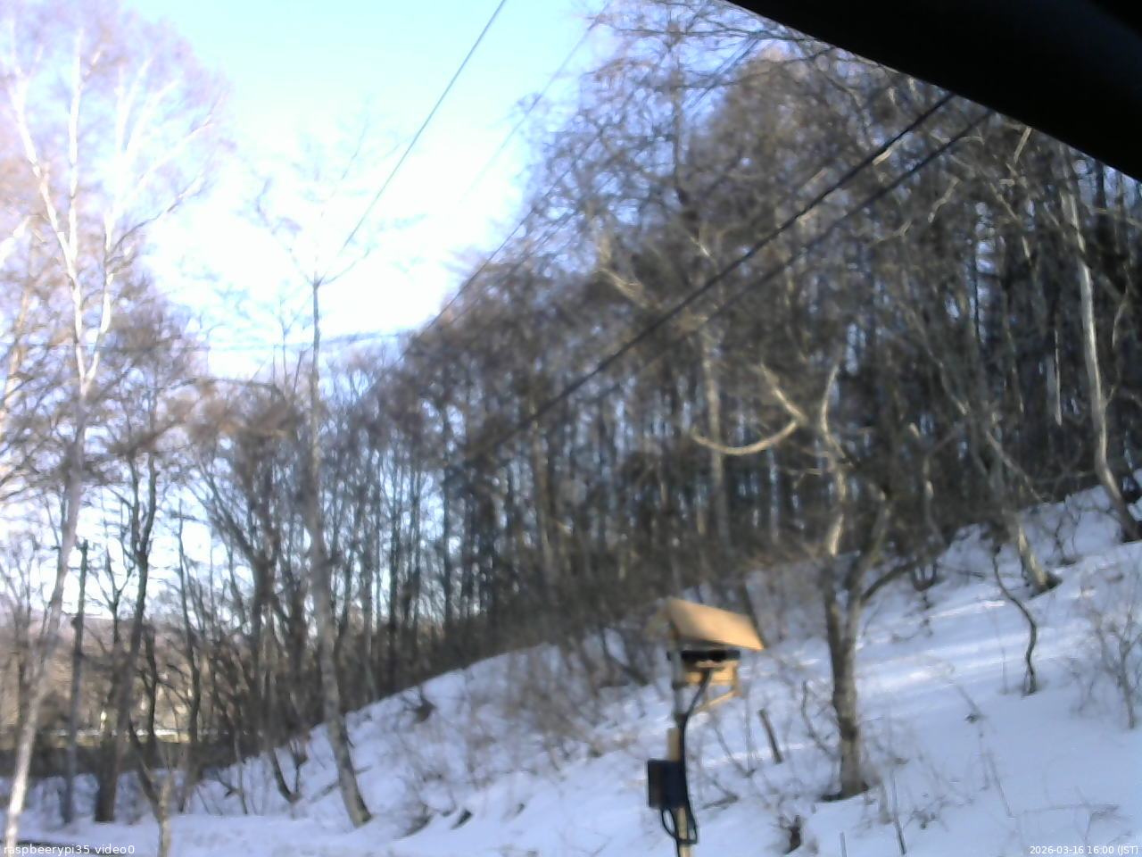 長野県菅平高原 ゆたか山荘 温度計 2026/03/16 16:00