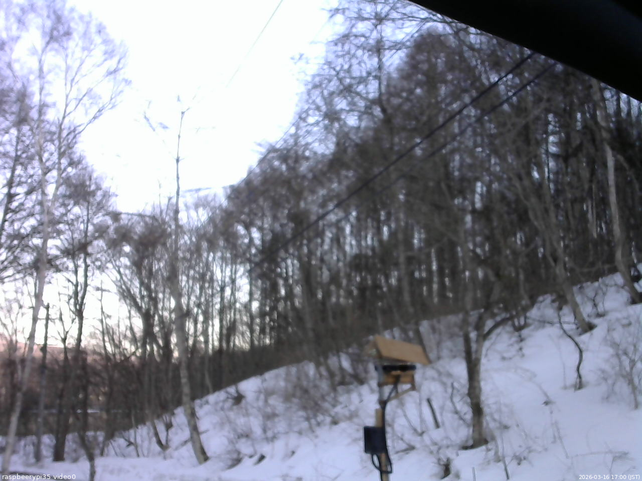 長野県菅平高原 ゆたか山荘 温度計 2026/03/16 17:00