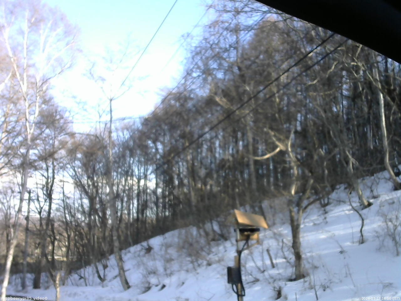 長野県菅平高原 ゆたか山荘 温度計 2026/03/17 16:00
