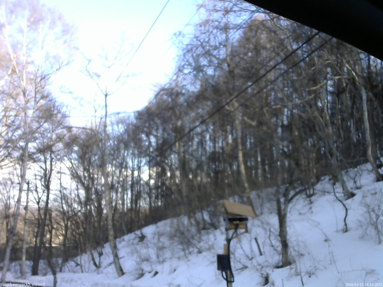 長野県菅平高原 ゆたか山荘 温度計 2026/03/17 16:15