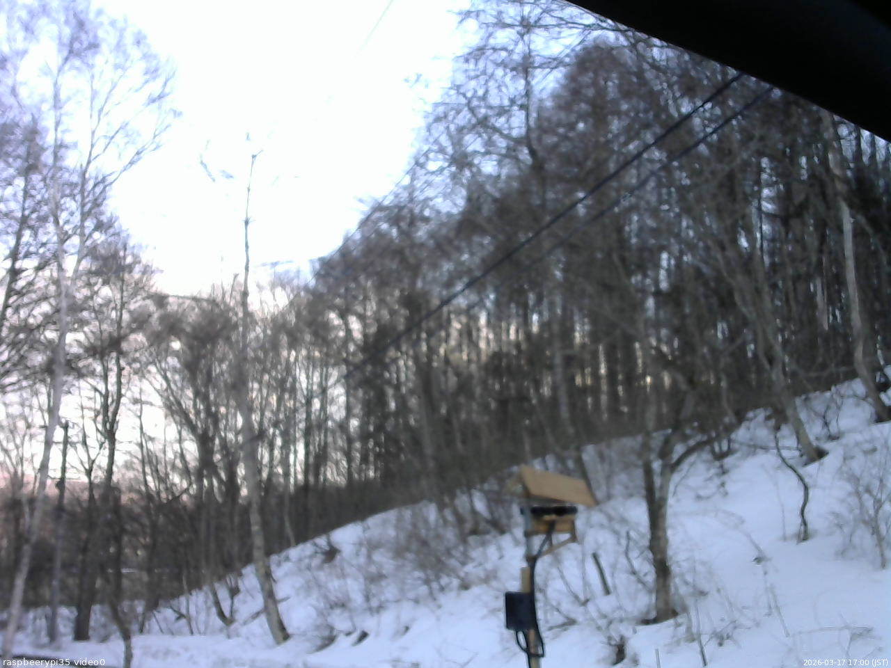 長野県菅平高原 ゆたか山荘 温度計 2026/03/17 17:00