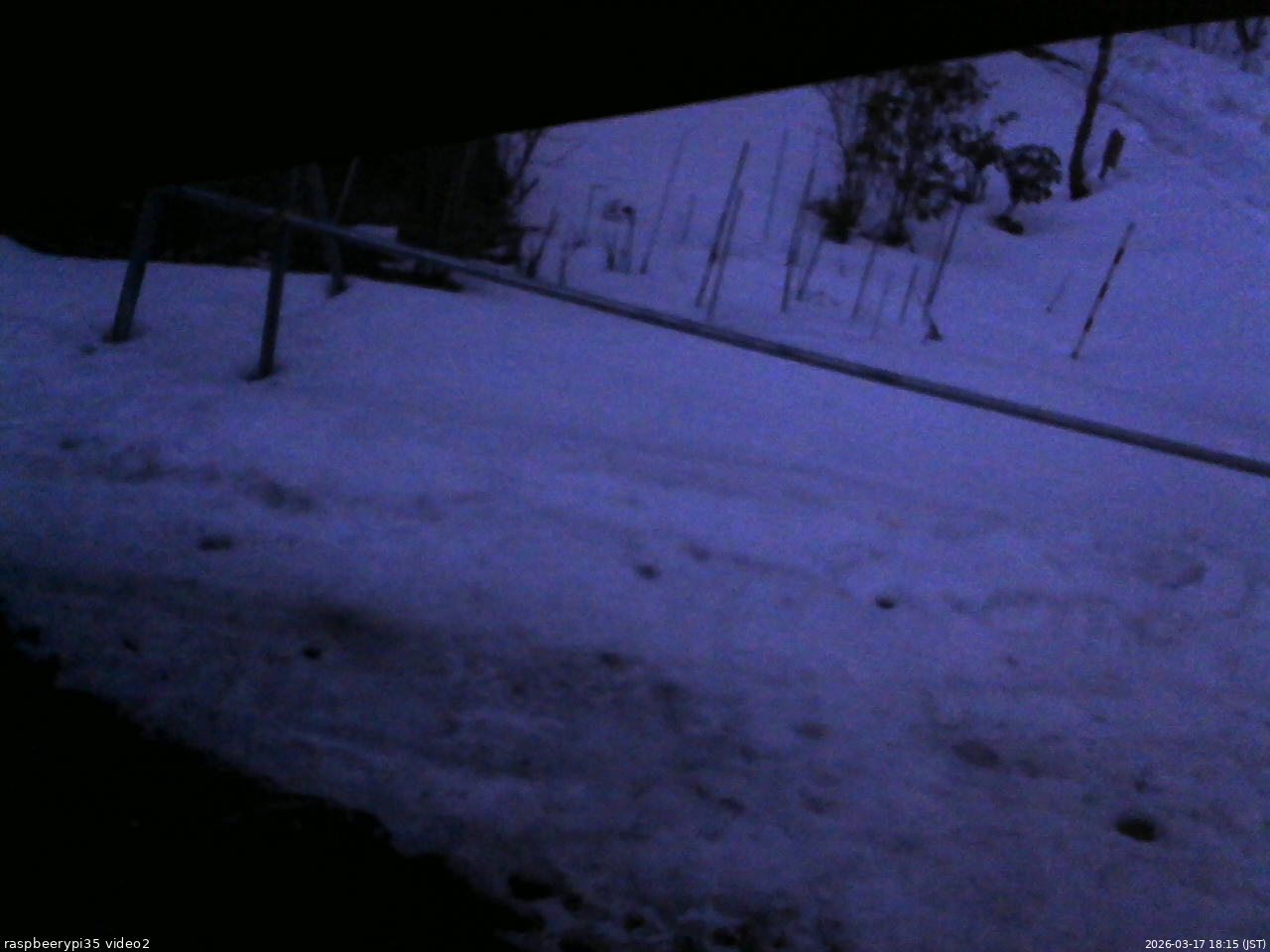 長野県菅平高原 ゆたか山荘 駐車場 2026/03/17 18:15