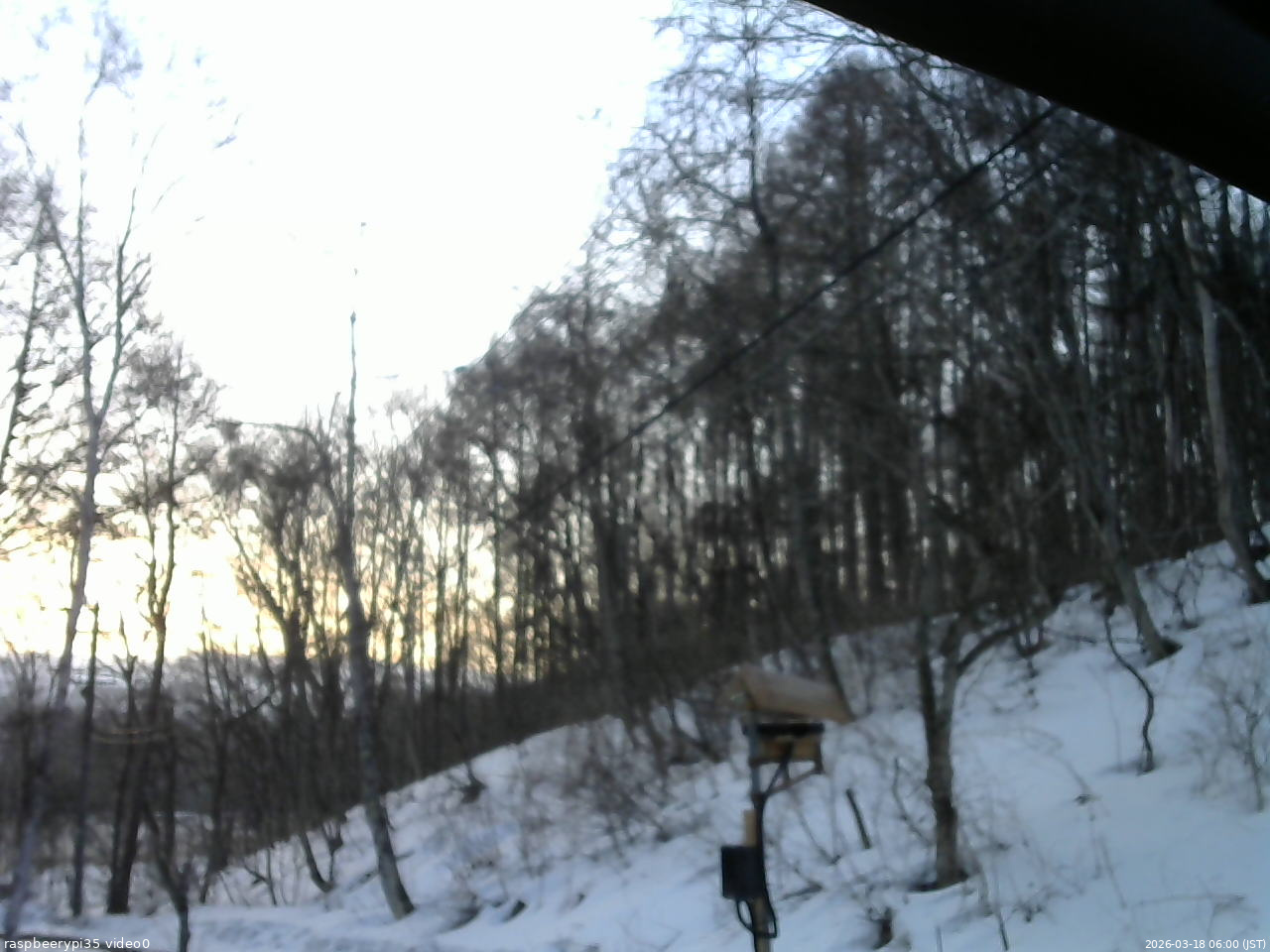 長野県菅平高原 ゆたか山荘 温度計 2026/03/18 06:00