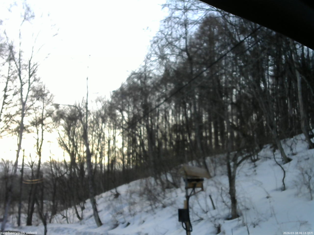 長野県菅平高原 ゆたか山荘 温度計 2026/03/18 06:15