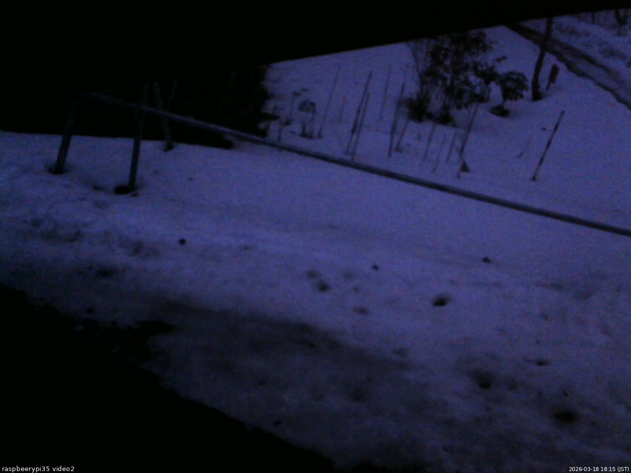 長野県菅平高原 ゆたか山荘 駐車場 2026/03/18 18:15