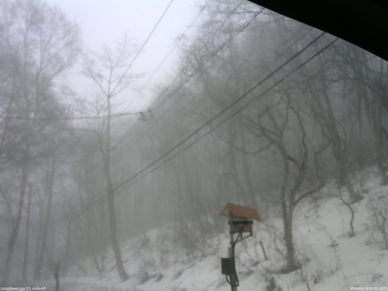 長野県菅平高原 ゆたか山荘 温度計 2026/03/19 09:00