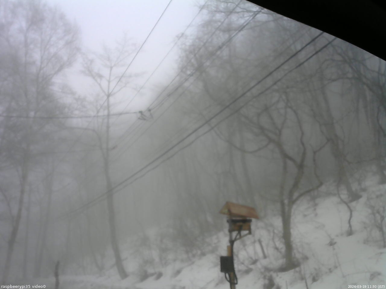 長野県菅平高原 ゆたか山荘 温度計 2026/03/19 11:30