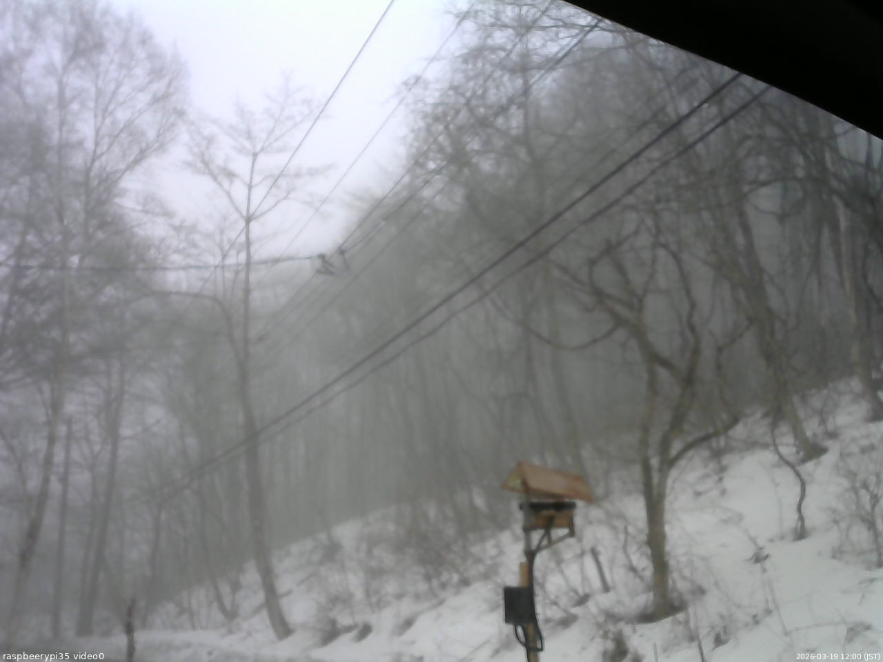 長野県菅平高原 ゆたか山荘 温度計 2026/03/19 12:00