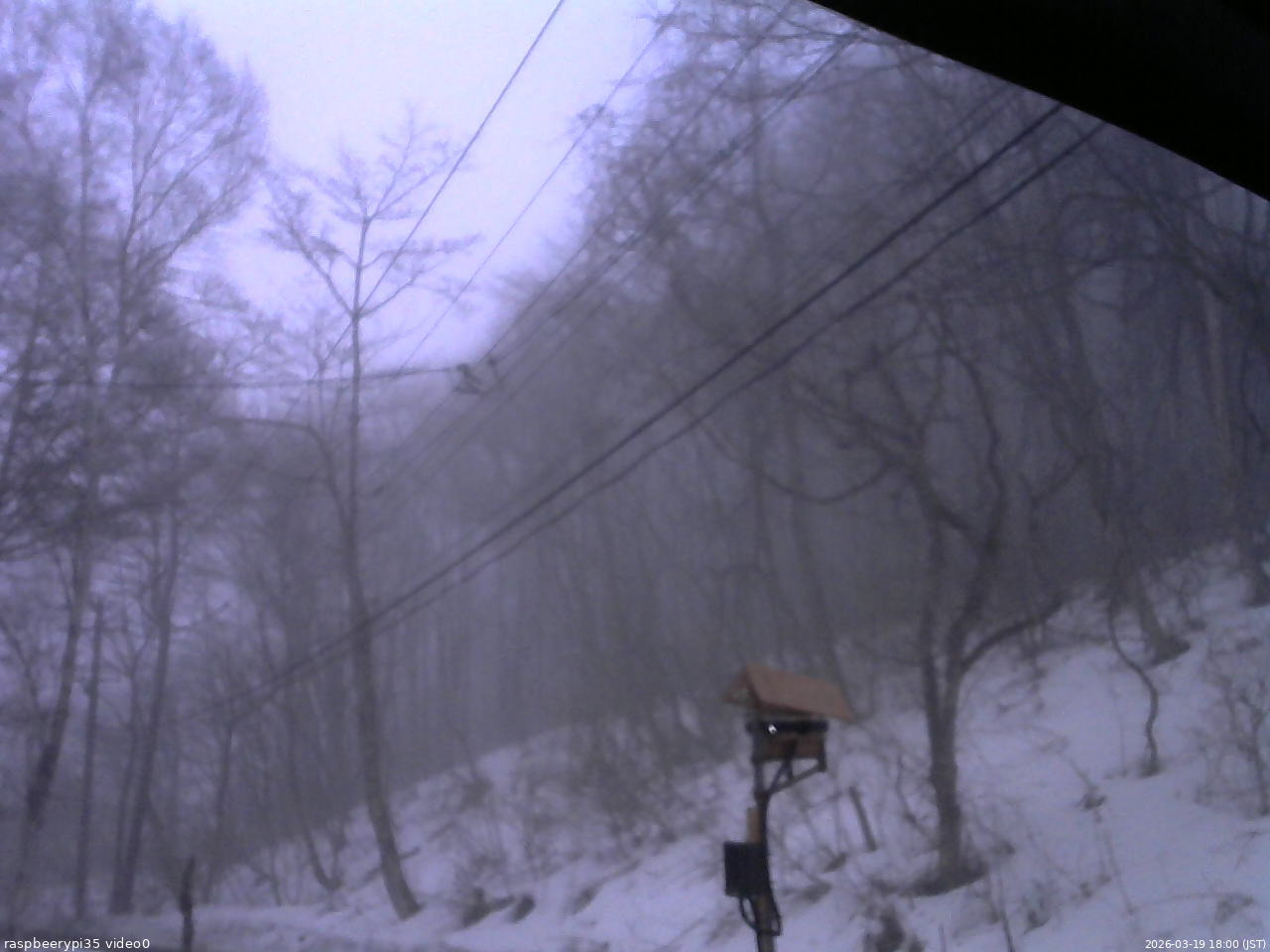 長野県菅平高原 ゆたか山荘 温度計 2026/03/19 18:00
