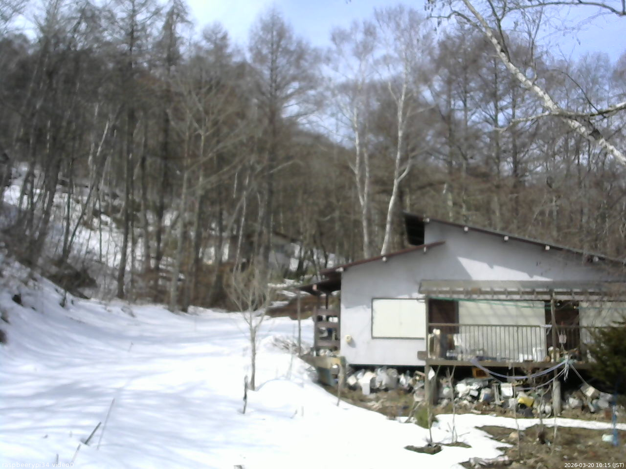 長野県菅平高原 ゆたか山荘 西側(坂上) 2026/03/20 10:15