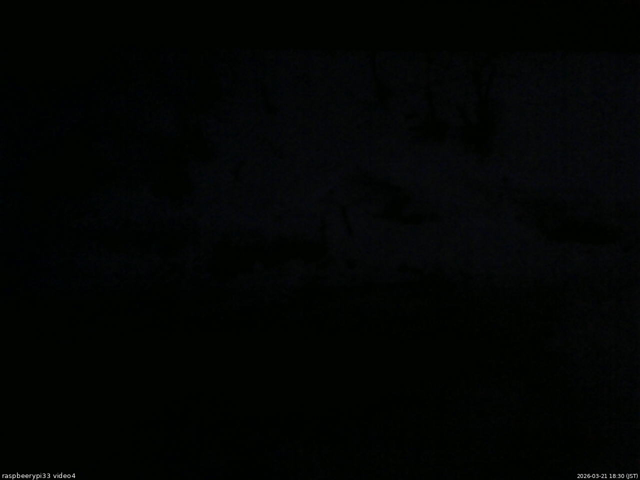 長野県菅平高原 ゆたか山荘 東側(坂下) 2026/03/21 18:30
