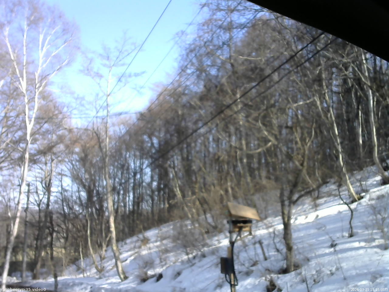 長野県菅平高原 ゆたか山荘 温度計 2026/03/21 15:15