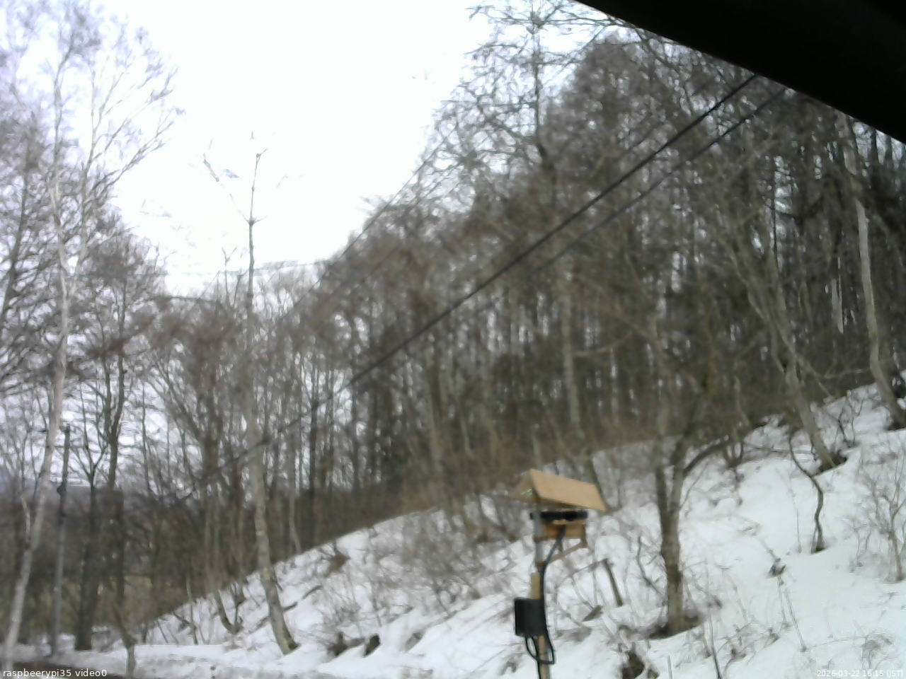 長野県菅平高原 ゆたか山荘 温度計 2026/03/22 16:15