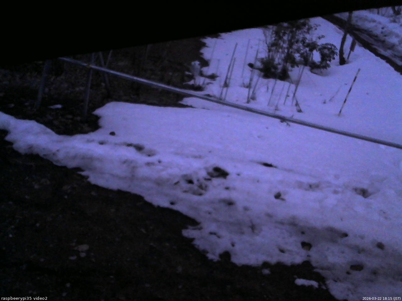 長野県菅平高原 ゆたか山荘 駐車場 2026/03/22 18:15