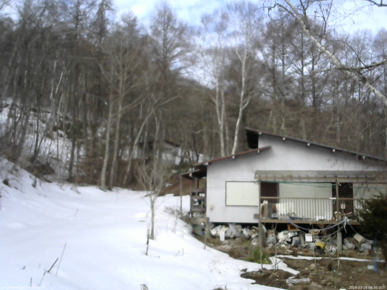 長野県菅平高原 ゆたか山荘 西側(坂上) 2026/03/23 08:30