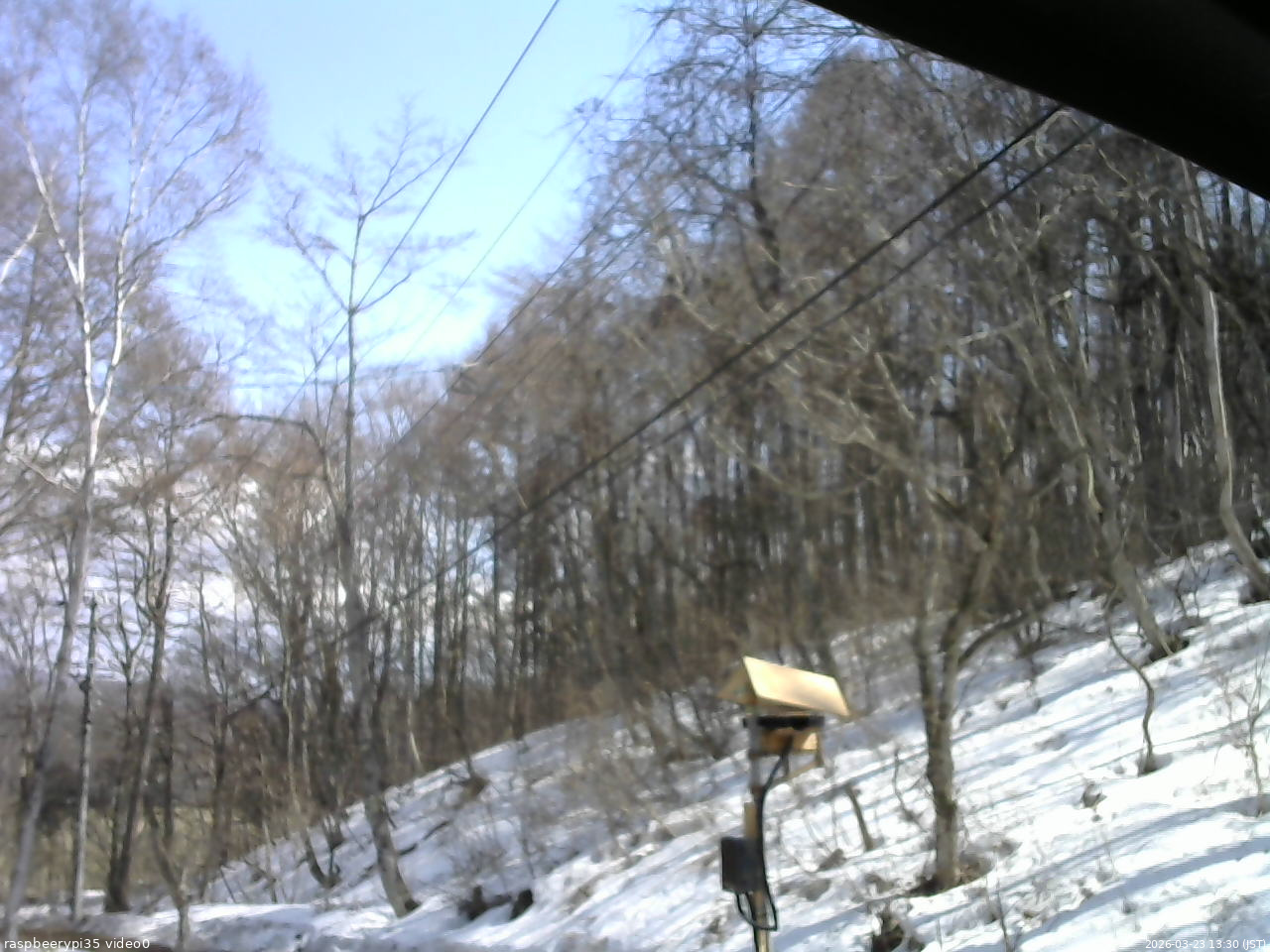 長野県菅平高原 ゆたか山荘 温度計 2026/03/23 13:30
