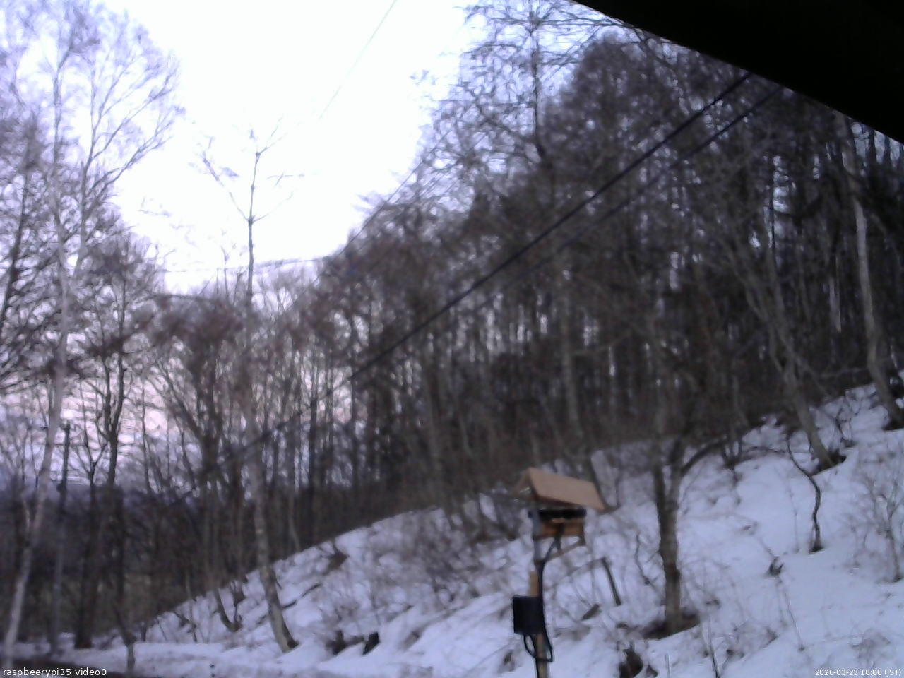 長野県菅平高原 ゆたか山荘 温度計 2026/03/23 18:00