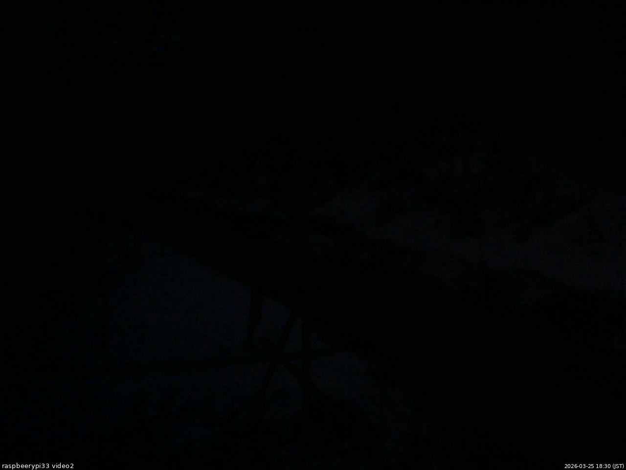 長野県菅平高原 ゆたか山荘 南側 2026/03/25 18:30