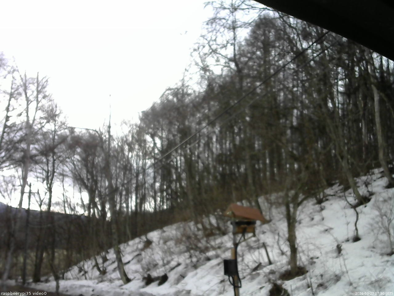 長野県菅平高原 ゆたか山荘 温度計 2026/03/27 07:30