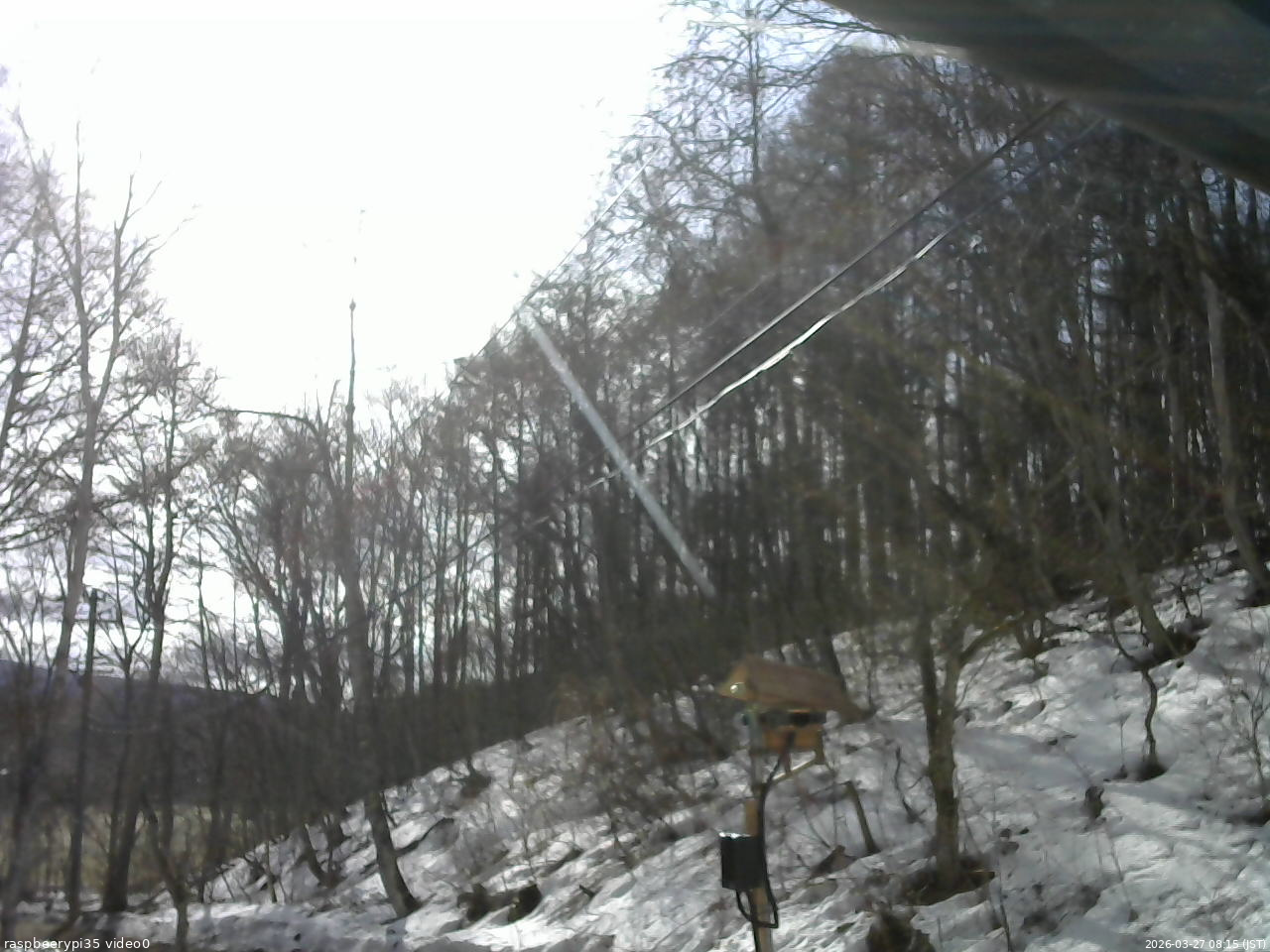長野県菅平高原 ゆたか山荘 温度計 2026/03/27 08:15