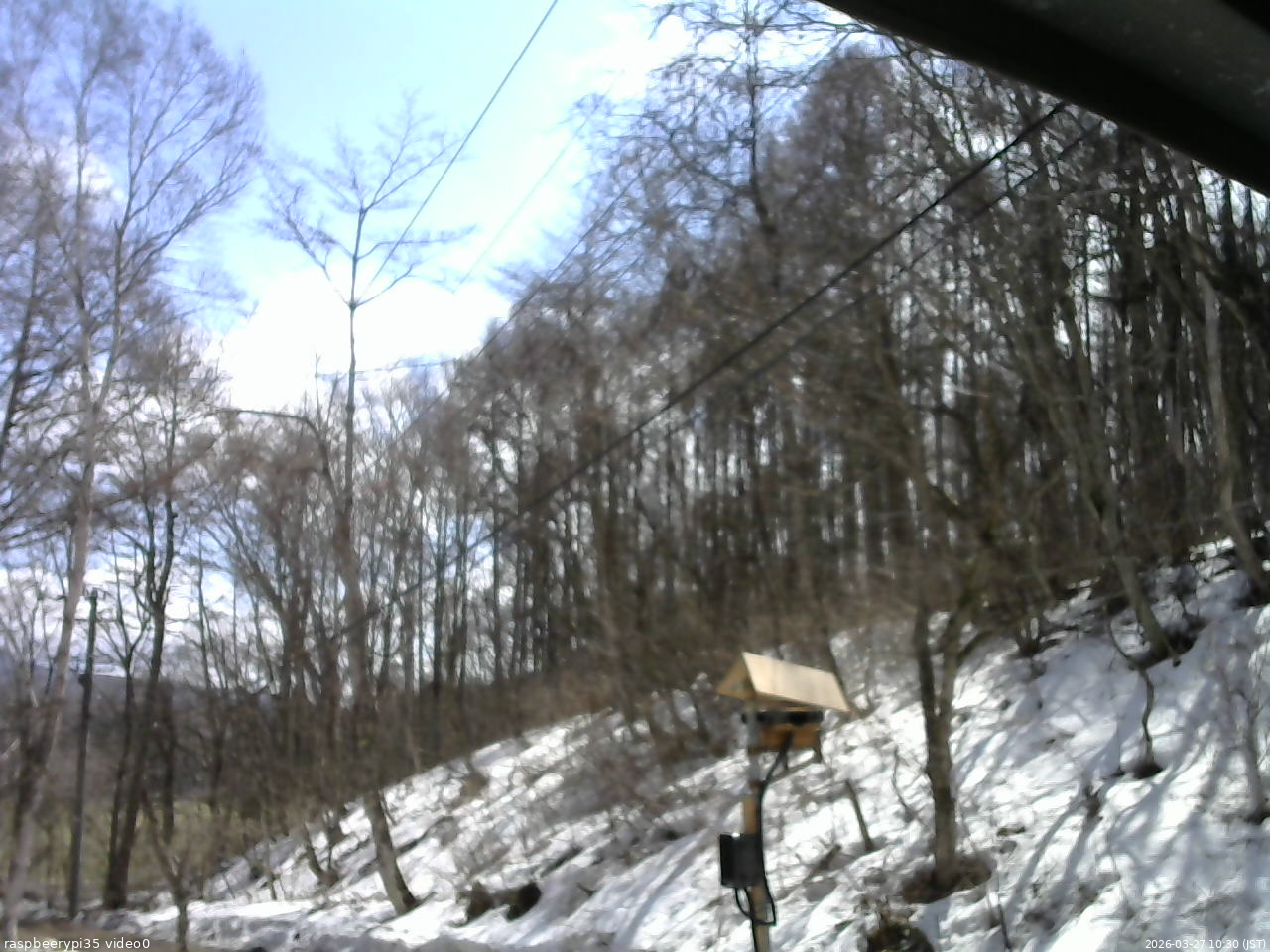 長野県菅平高原 ゆたか山荘 温度計 2026/03/27 10:30