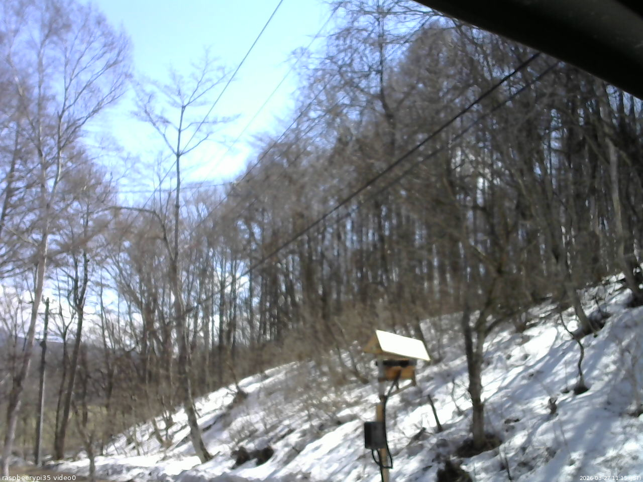 長野県菅平高原 ゆたか山荘 温度計 2026/03/27 11:15