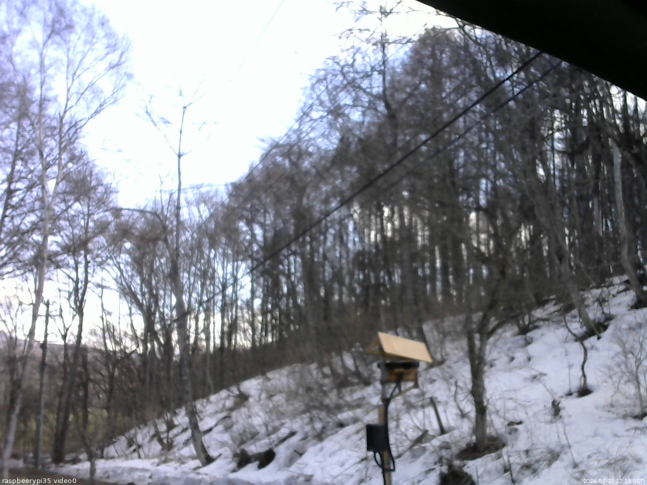 長野県菅平高原 ゆたか山荘 温度計 2026/03/27 12:15