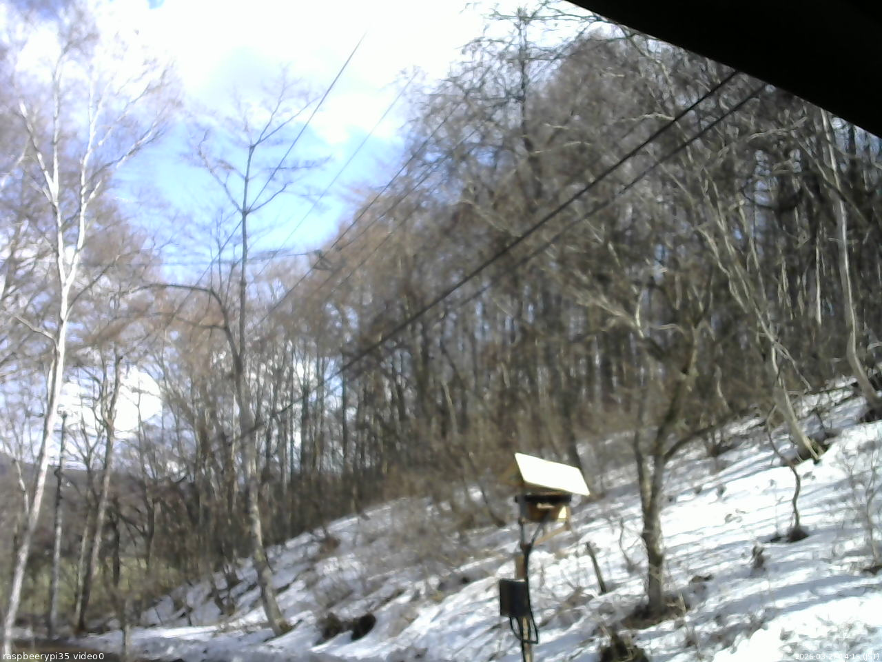 長野県菅平高原 ゆたか山荘 温度計 2026/03/27 14:15