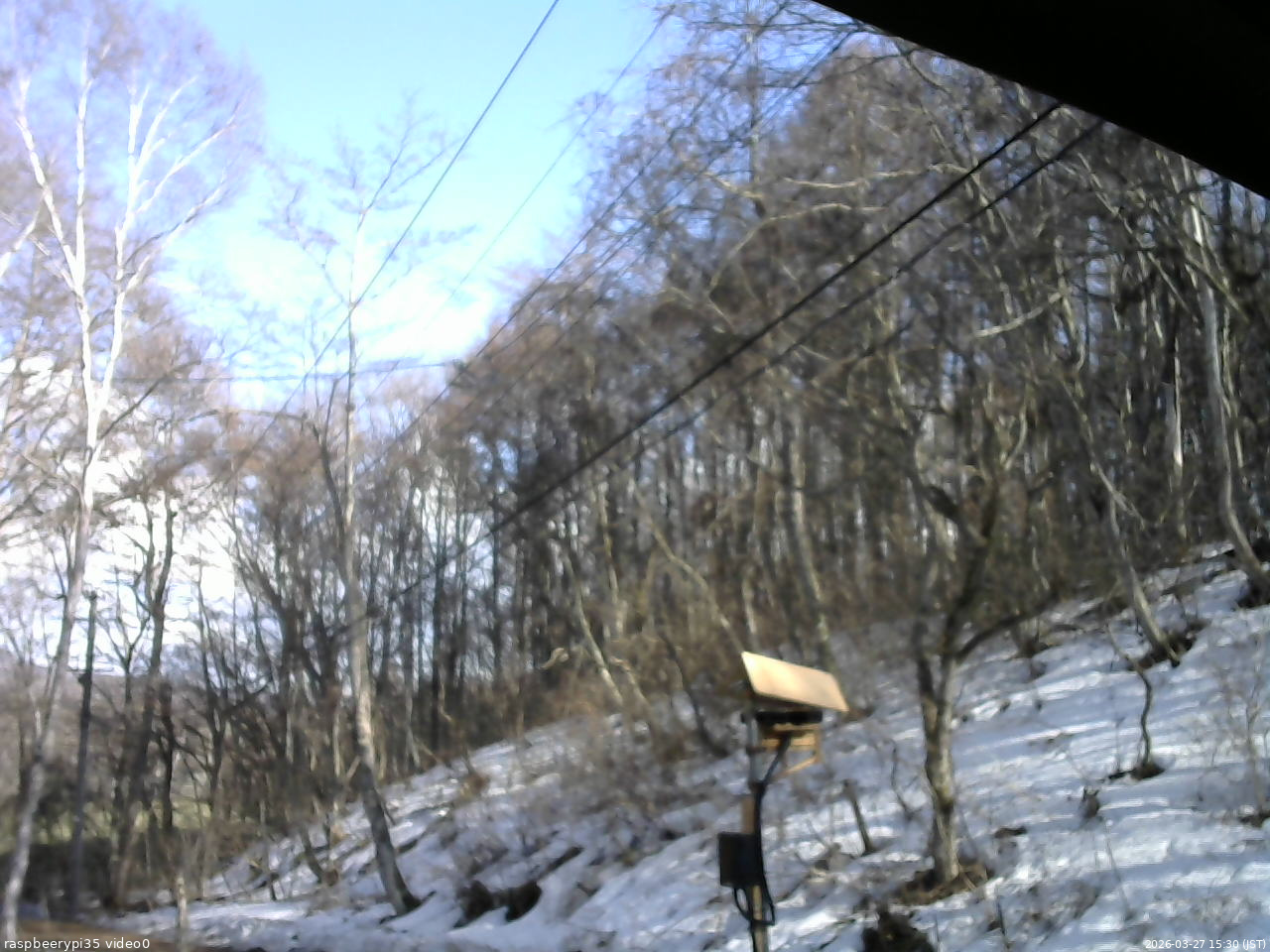 長野県菅平高原 ゆたか山荘 温度計 2026/03/27 15:30