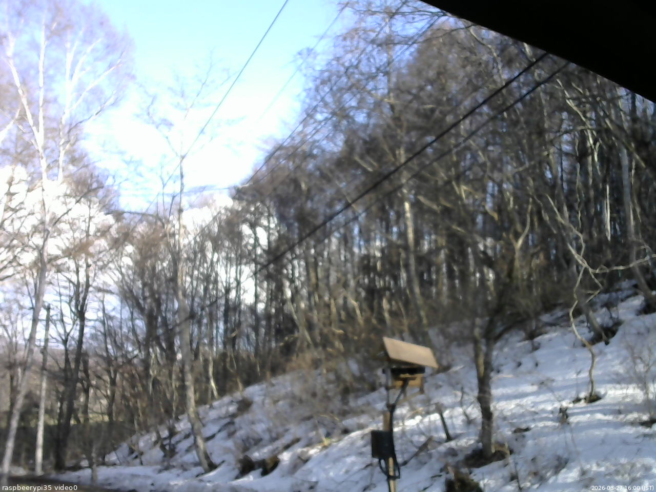 長野県菅平高原 ゆたか山荘 温度計 2026/03/27 16:00