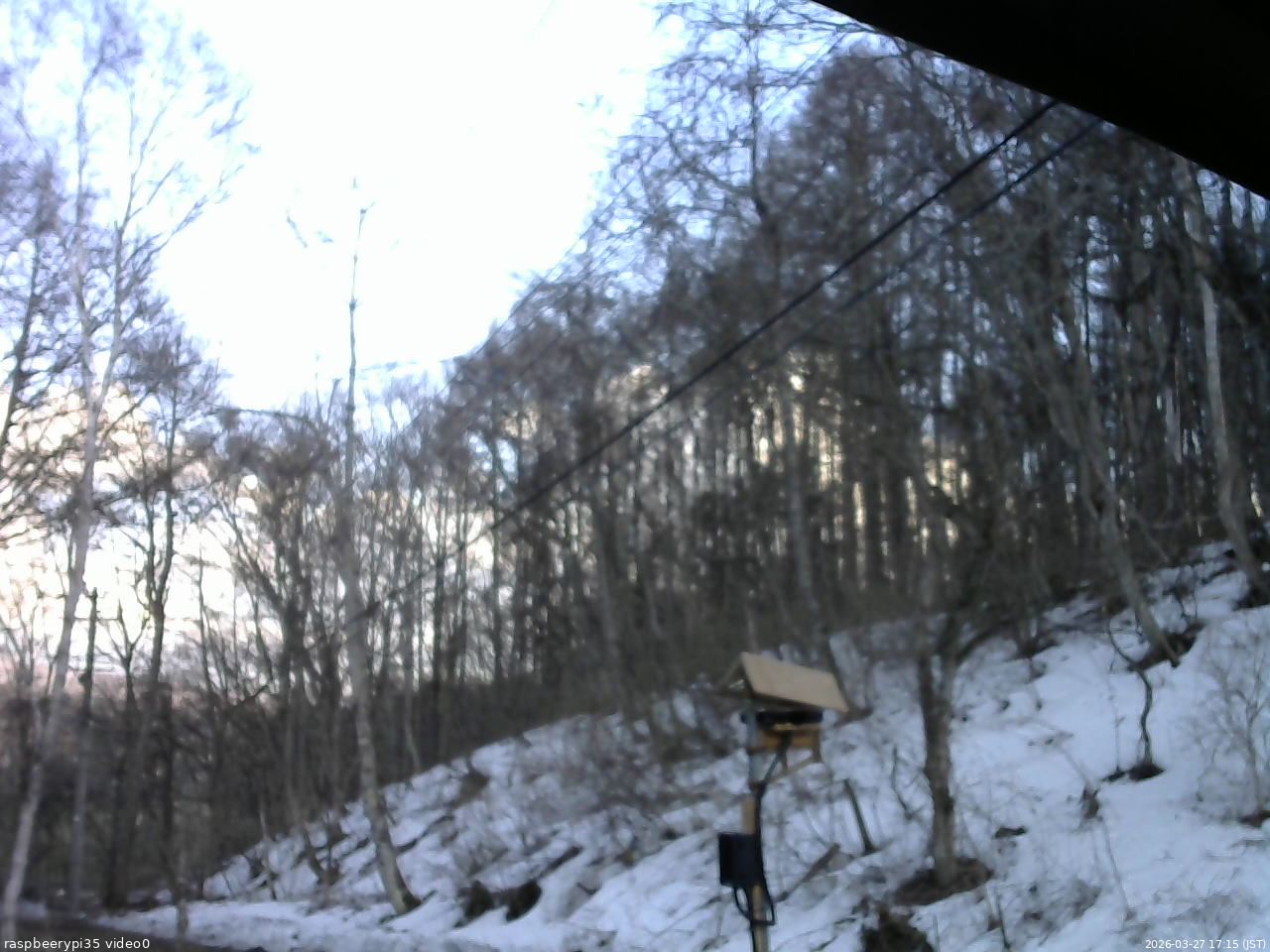 長野県菅平高原 ゆたか山荘 温度計 2026/03/27 17:15