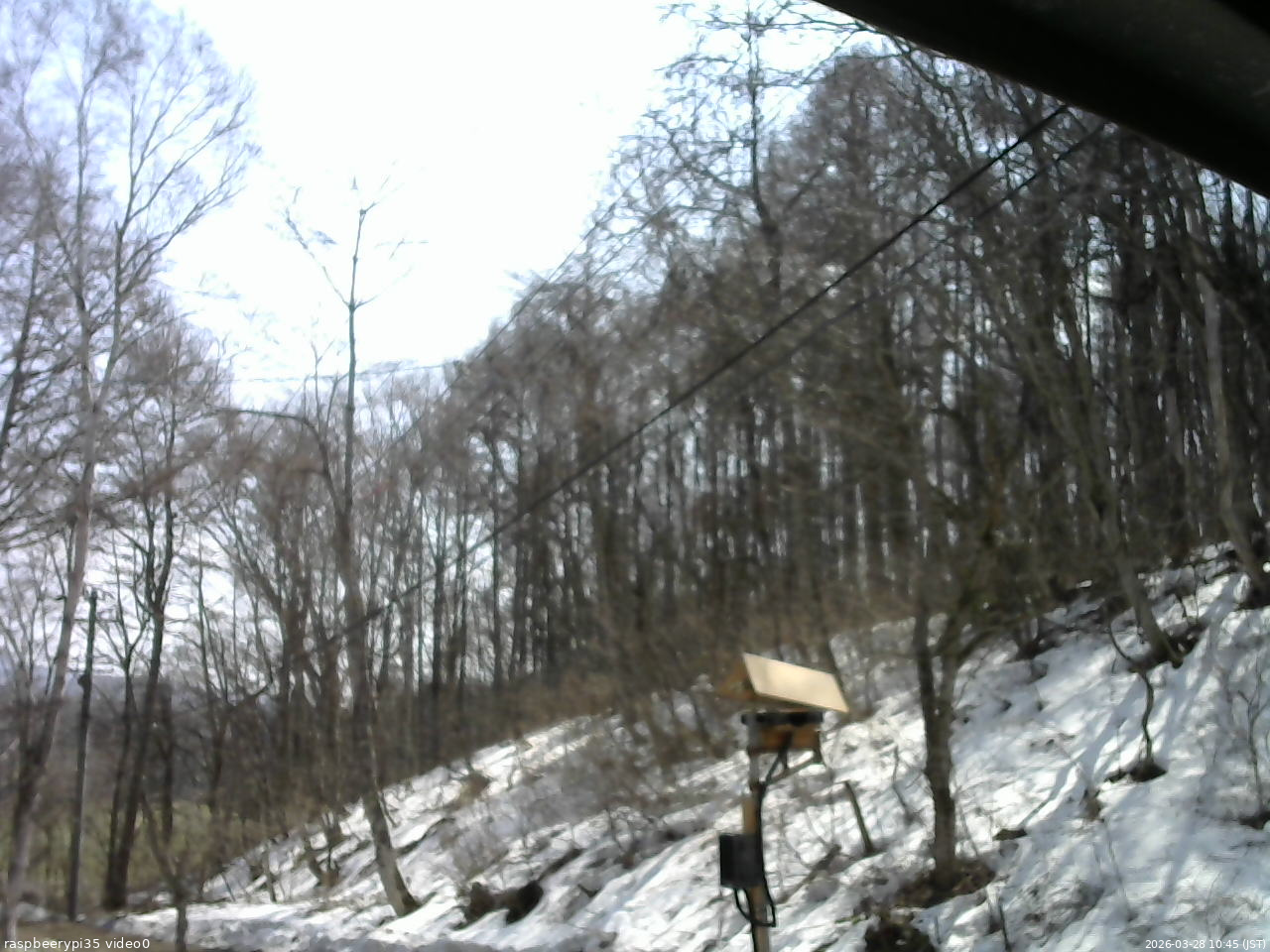 長野県菅平高原 ゆたか山荘 温度計 2026/03/28 10:45