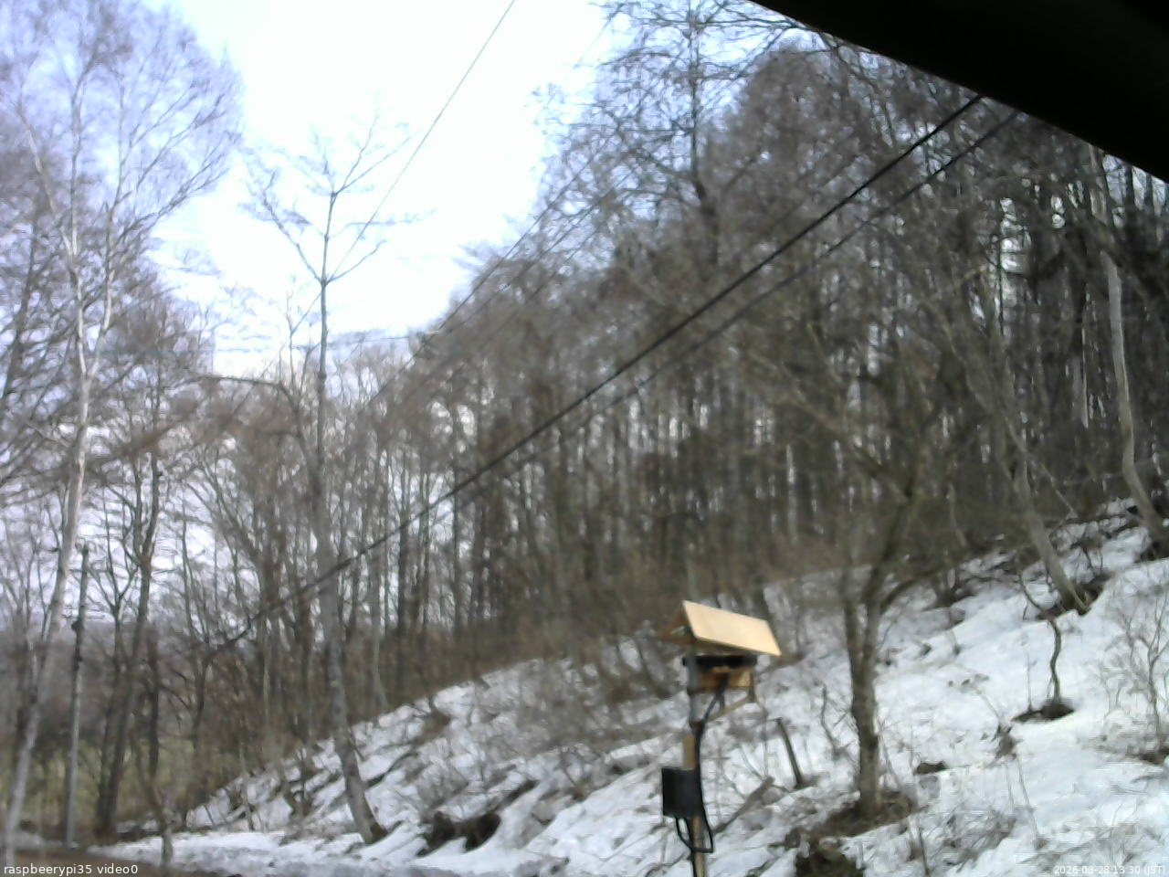 長野県菅平高原 ゆたか山荘 温度計 2026/03/28 13:30
