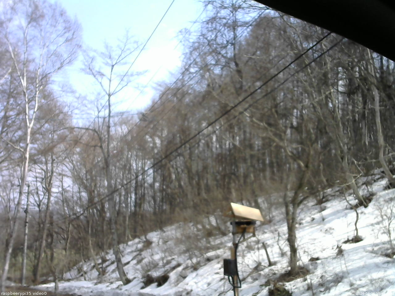 長野県菅平高原 ゆたか山荘 温度計 2026/03/28 13:45