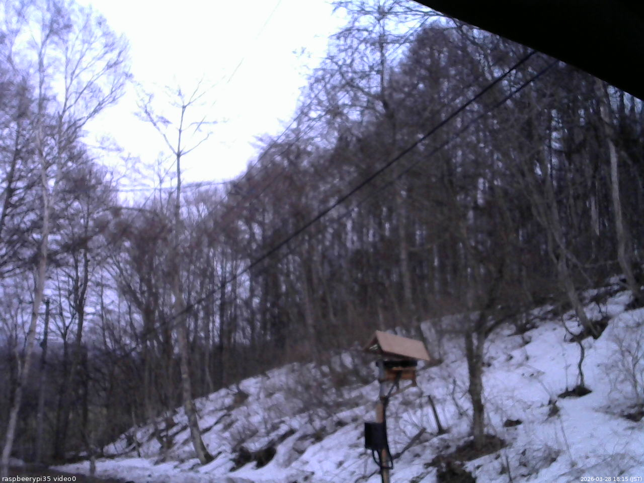 長野県菅平高原 ゆたか山荘 温度計 2026/03/28 18:15