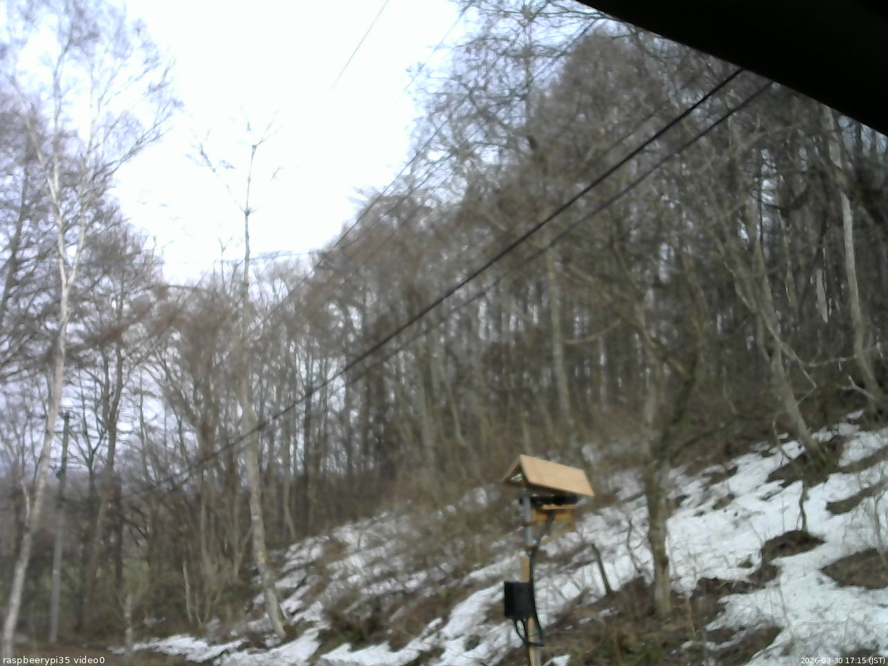 長野県菅平高原 ゆたか山荘 温度計 2026/03/30 17:15