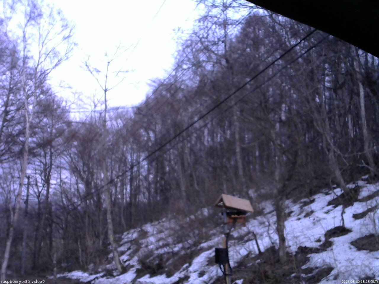 長野県菅平高原 ゆたか山荘 温度計 2026/03/30 18:15