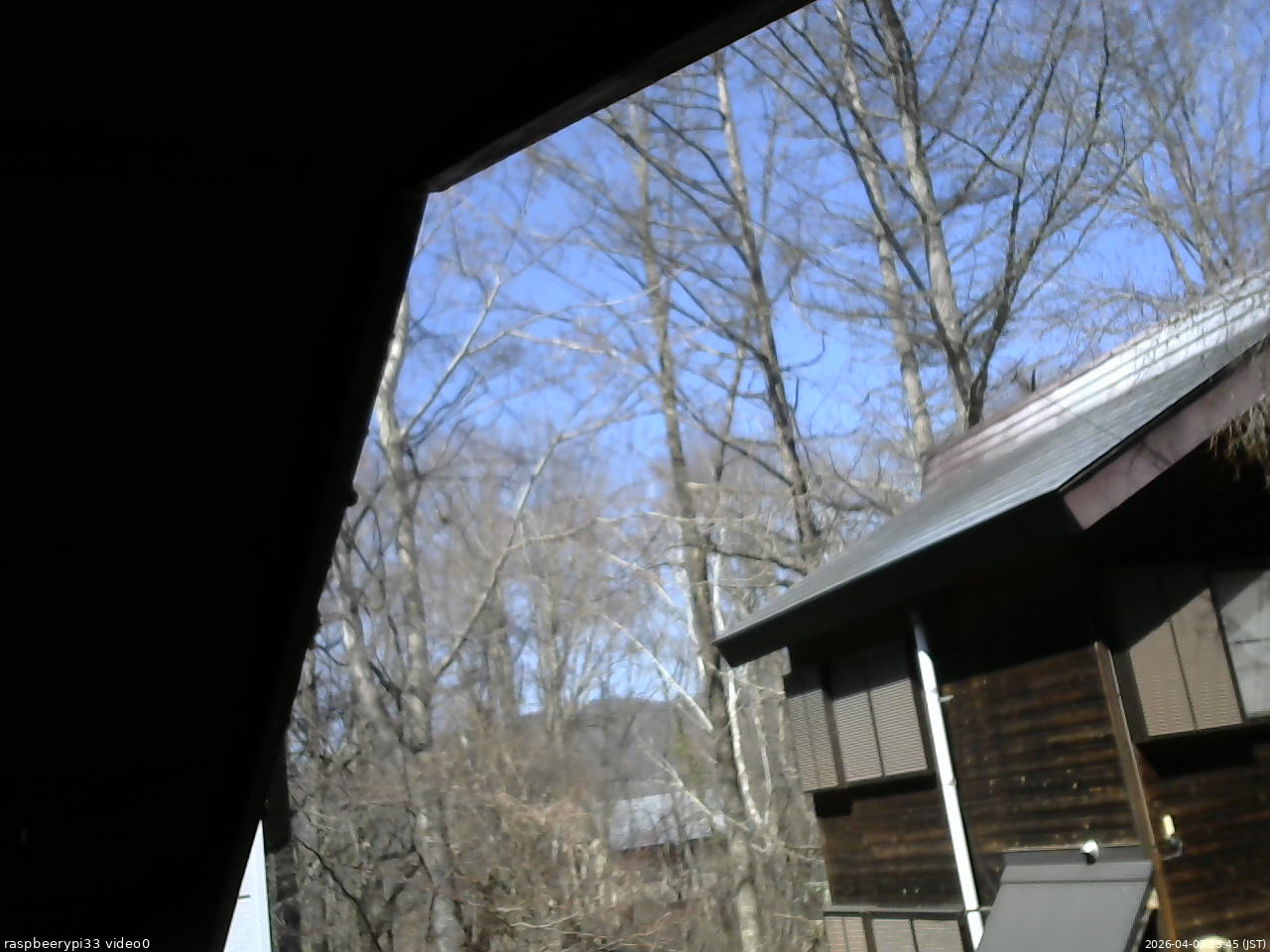 長野県菅平高原 ゆたか山荘 北側 2026/04/03 13:45